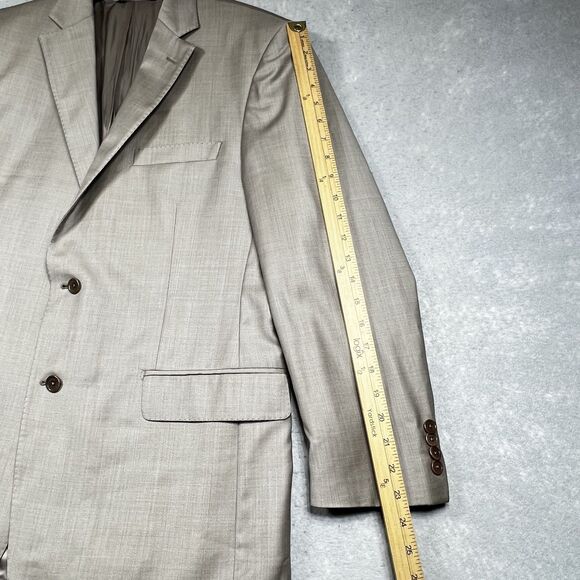 Ermenegildo Zegna Blazer Mens Size 42 Brown Jacket Two Buttons Made In Italy - Picture 8 of 16